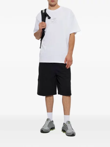 Sală de gimnastică pantaloni scurți Nike cu cordon din jerseu negru
