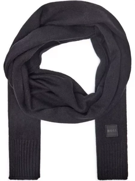 BOSS ORANGE Șal Akaio_R cu adaos de lână negru