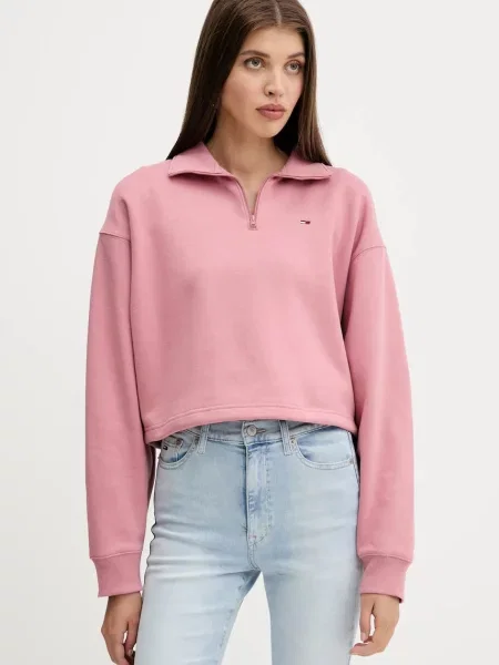 Суитчър Tommy Jeans розово