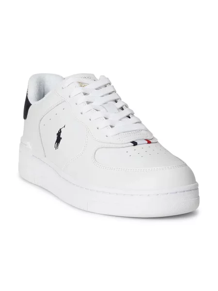 Polo Ralph Lauren sneakers din piele Mastr Ct Rib alb