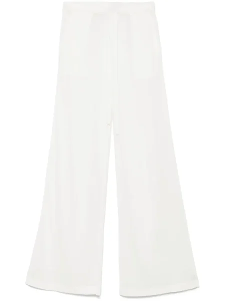Pantaloni P.a.r.o.s.h. tricotate alb