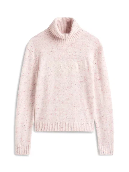 Tommy Jeans Pulover kraljevo modra / rosé / svetlo rdeča / off-bela bela