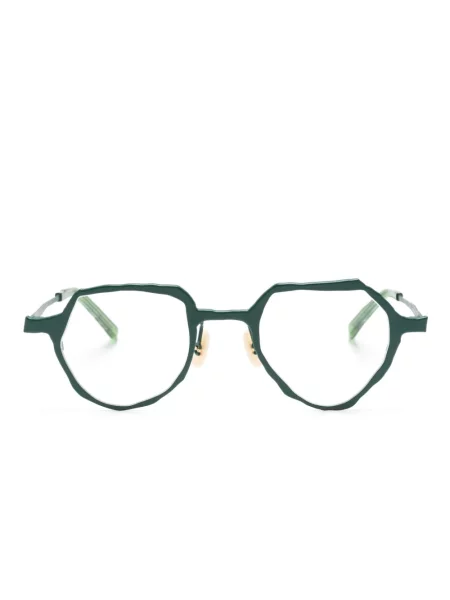 Ochelari de soare Masahiromaruyama cu imprimeu geometric verde