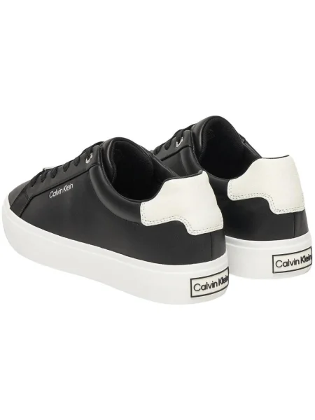 Calvin Klein Sneakers Vulc Lace Up Lth/Moire Bt negru
