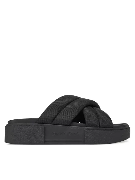 Tommy Jeans Šlepetės Tjw Flatform Sandal juoda