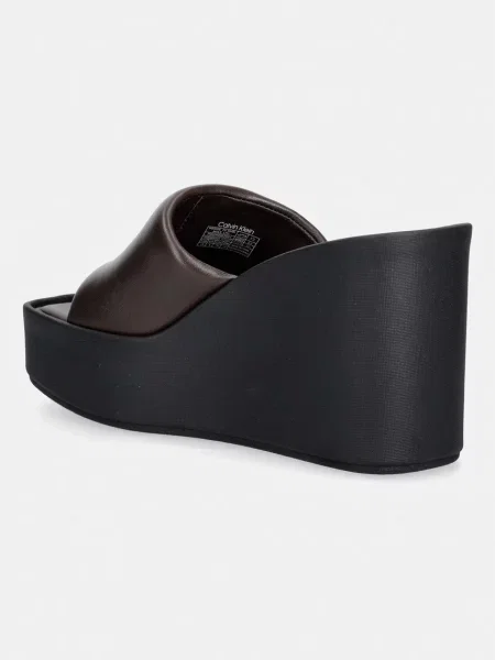 Calvin Klein Bőr papucs barna