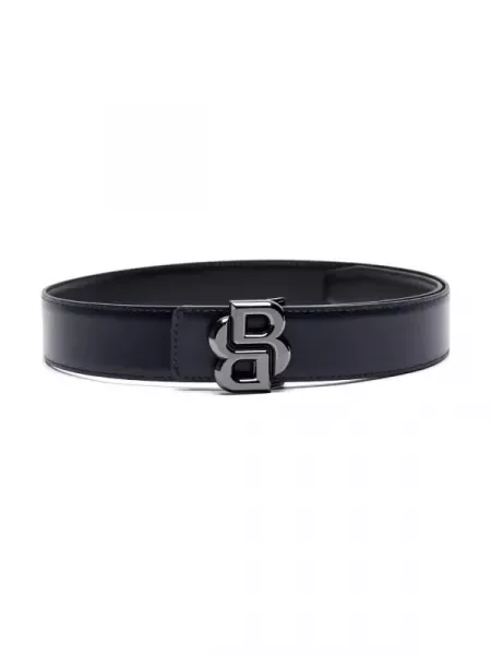 BOSS BLACK De piele cu două fețe B_Icon negru