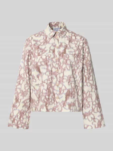 Bluzka koszulowa z listwą guzikową Jake*s Studio Woman bordowa