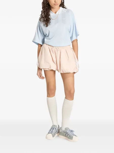 Apykaklė apkirptas marškinėliai Adidas be rankovių balta