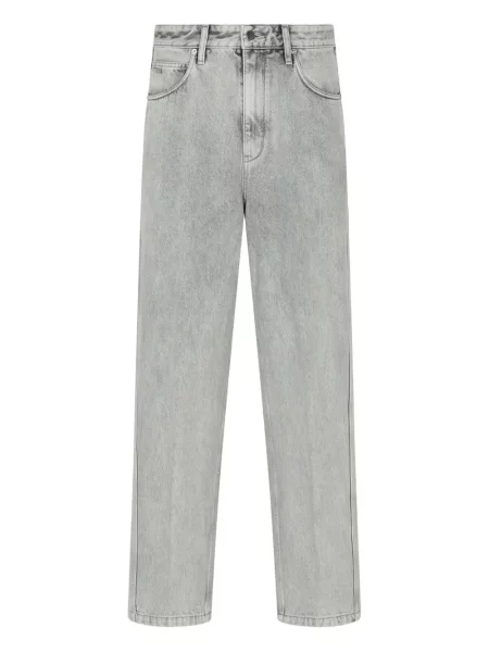 Jeansy Emporio Armani z 5 kieszeniami szare