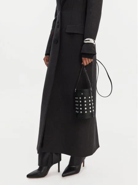 PINKO Geantă Mini Bucket AI PLTT negru