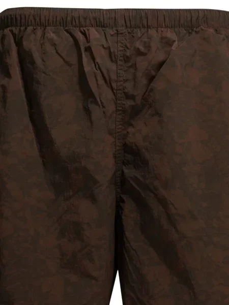 Pantaloni scurți Beams Plus cu model floral cu imagine maro
