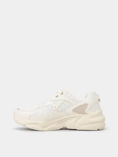 Кожаные повседневные кроссовки Skechers белые
