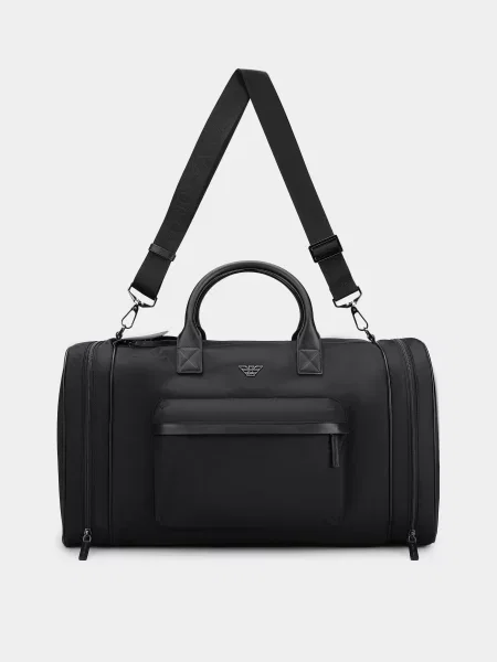 Emporio Armani Дорожня сумка Поліуретан чорний