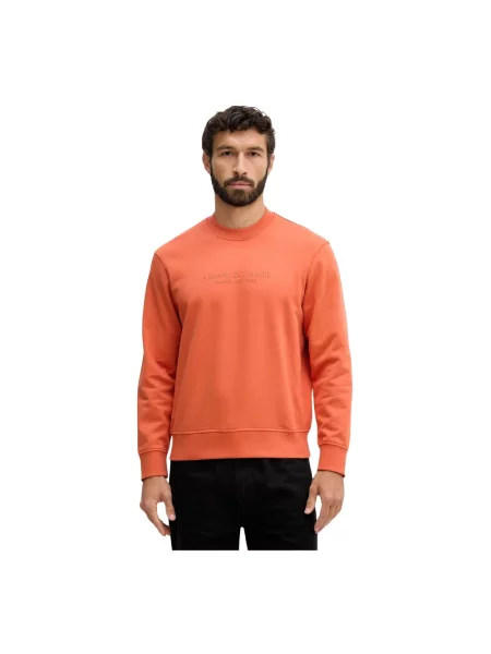Armani Exchange bluza pomarańczowa