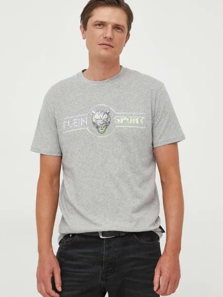 Спортивная футболка Plein Sport серая