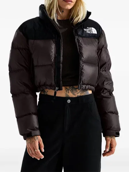 Scurt geacă cu puf The North Face maro