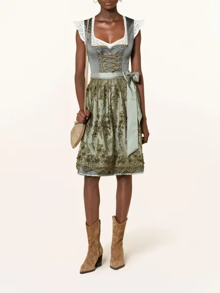 Krüger Dirndl Halenka Jemma Z Prolamované Krajky bílá