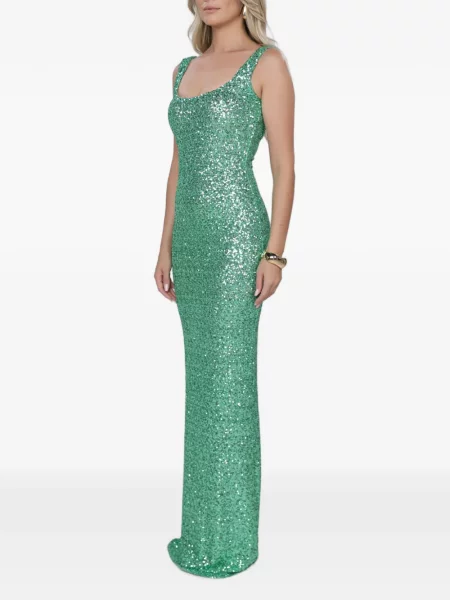 Rochie Roserry cu paiete verde