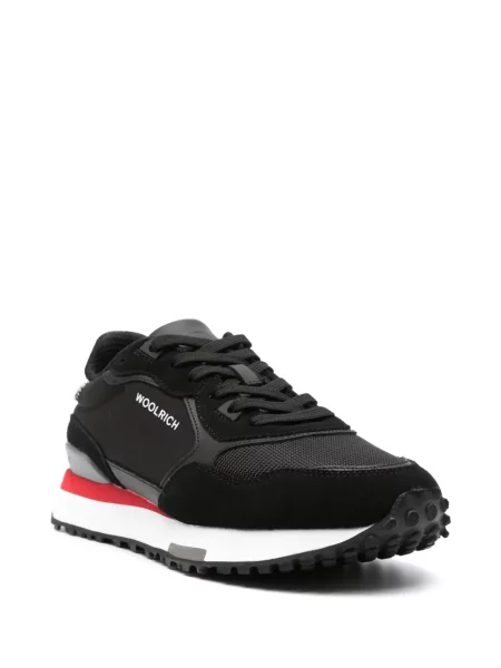 Raštuotos retro stiliaus sportbačiai Woolrich juoda