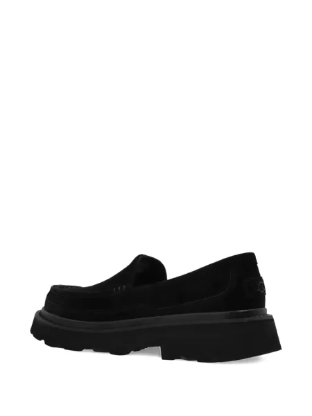Pantofi loafer Ugg din piele de căprioară cu platformă negru