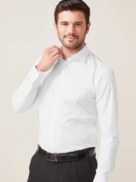 Next Srajca svetlo modra / roza bela