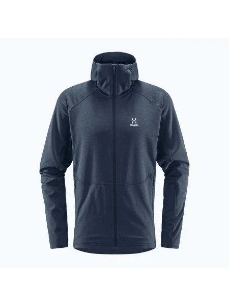 Мъжки суитшърт за трекинг Haglöfs Skuta Hood navy blue синьо