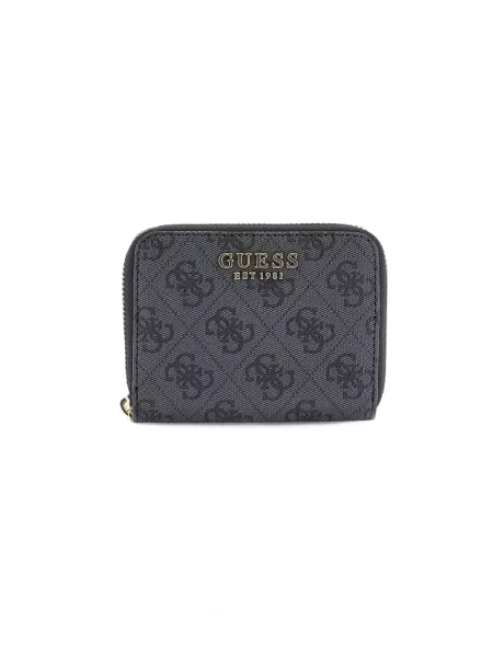 GUESS Peňaženka Laurel grafitová čierna
