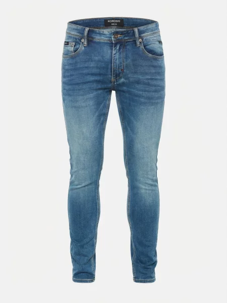 KOROSHI Jeans denim albastru