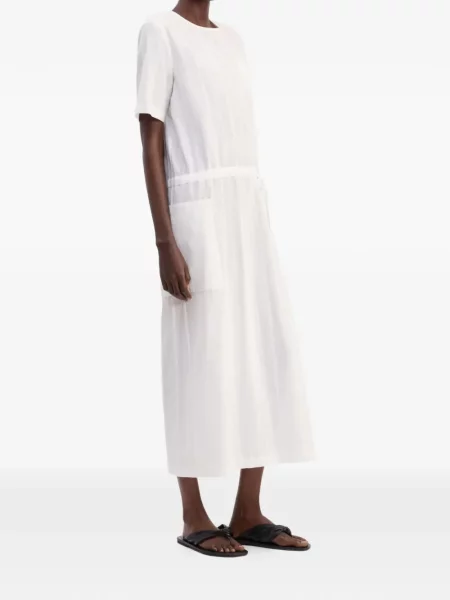 Rochie midi Loulou De Saison alb