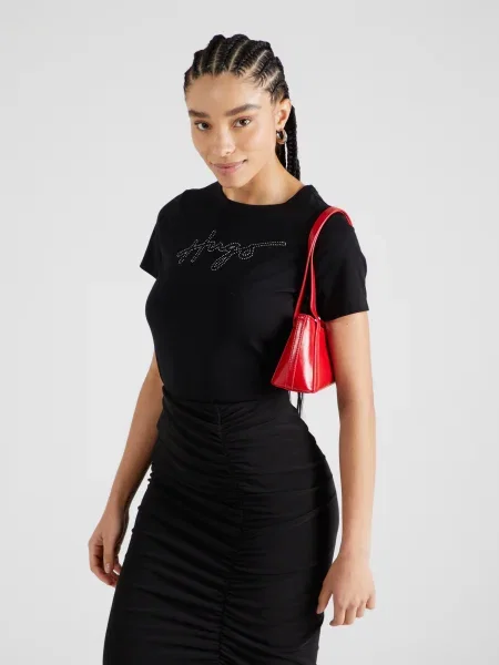 HUGO Tricou Deloris negru