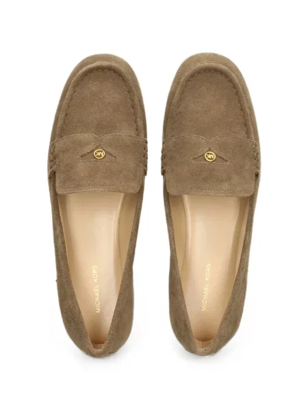 Pantofi cu toc Michael Michael Kors cu funde din piele de căprioară verde