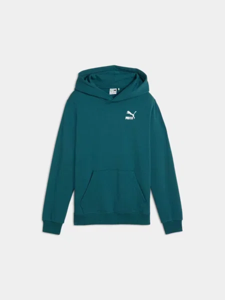 Детское худи Puma зеленое