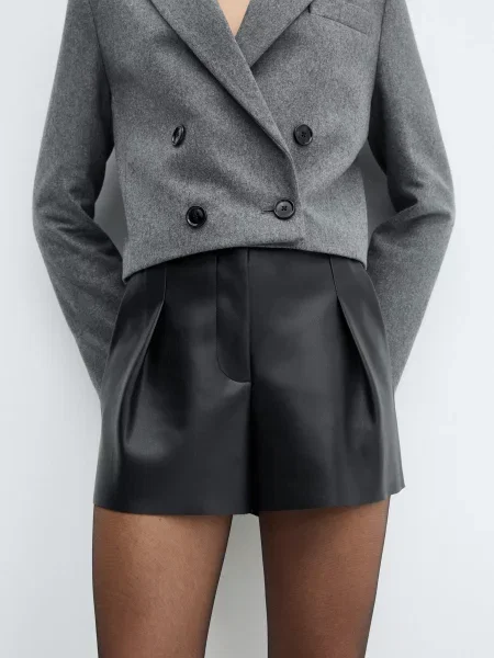 MANGO Шорти чорний