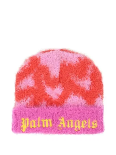 Czapka dziecięca Palm Angels różowa