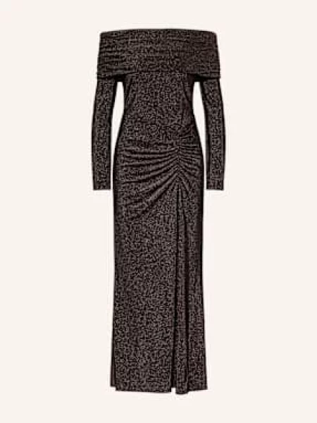 Adrianna Papell Sukienka Wieczorowa Z Błyszczącą Przędzą braun