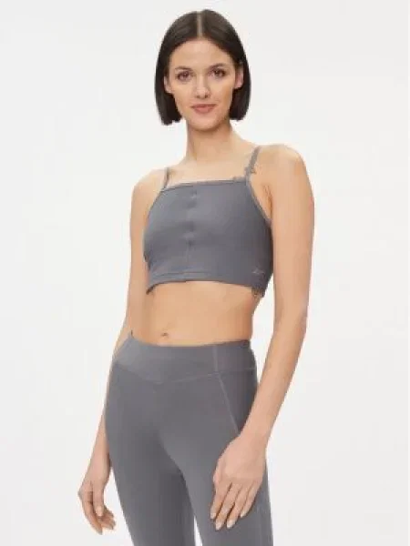 Топ за йога Reebok сиво