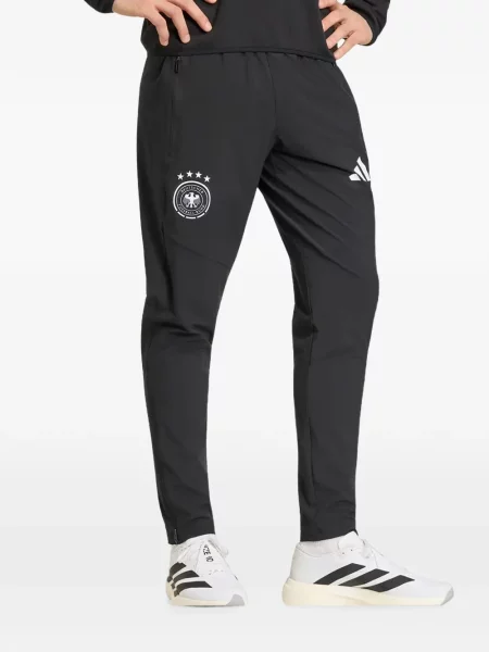 Pantaloni Adidas cu model leopard alergare roșu