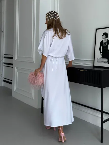 Макси платье Jadone Fashion белое
