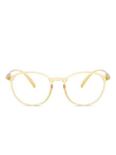 Ochelari de soare rotunzi Giorgio Armani galben
