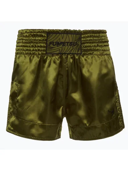 Spodenki treningowe FUMETSU Origins Muay Thai khaki zielone