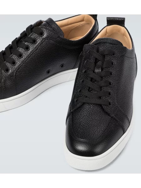 Sneakerși Christian Louboutin din piele fără toc negru