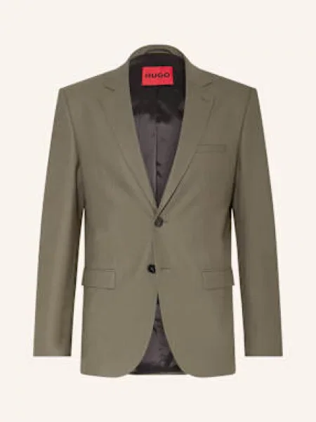 Hugo Oblekové Sako Arti Extra Slim Fit open green zelené