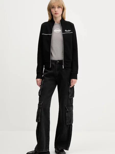 Кофта Guess Jeans з аплікацією чорний