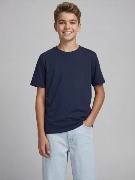 JJ Rebel Tricou JREBCREST bleumarin