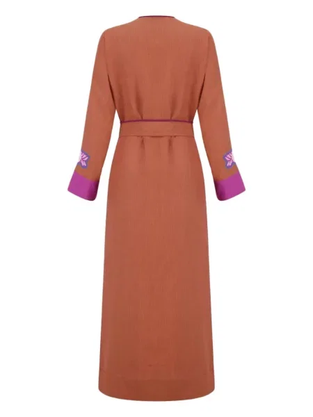Rochie Paula cu broderie de in de costum