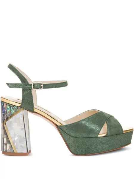 Sandale Freya Rose cu bretele verde