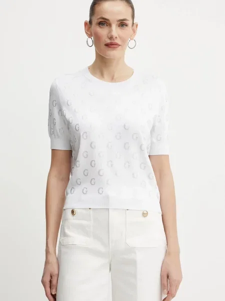 Тениска Guess JASMINE дамска бяло
