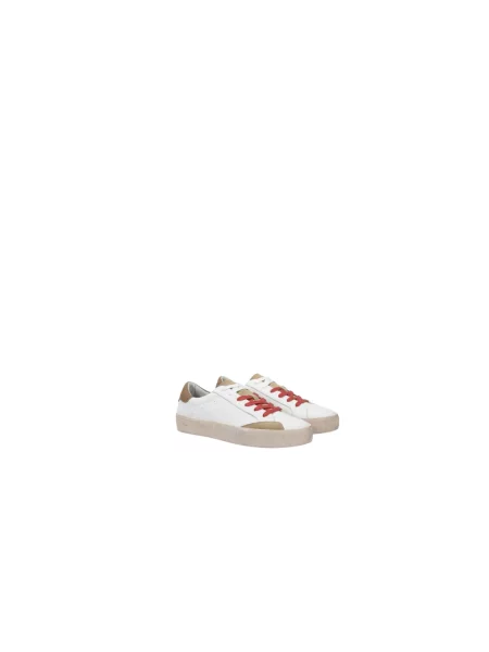 Sneakersy Sun68 skórzane w miejskim stylu białe