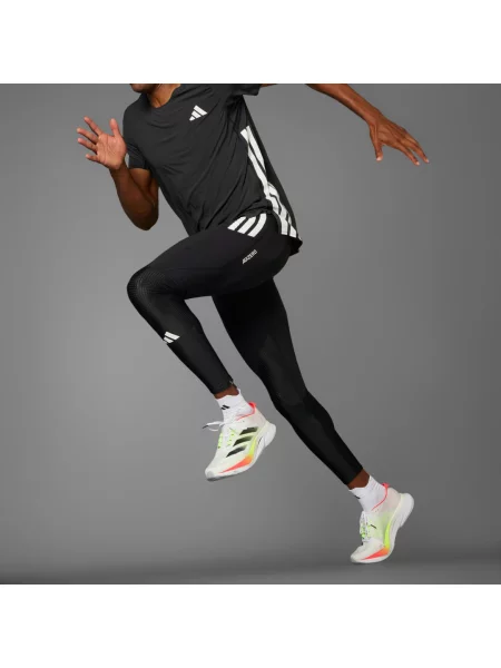 Legíny Adizero Running Long bílé